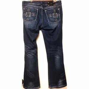 Miss Me Distressed Bootcut Embellished Jeans